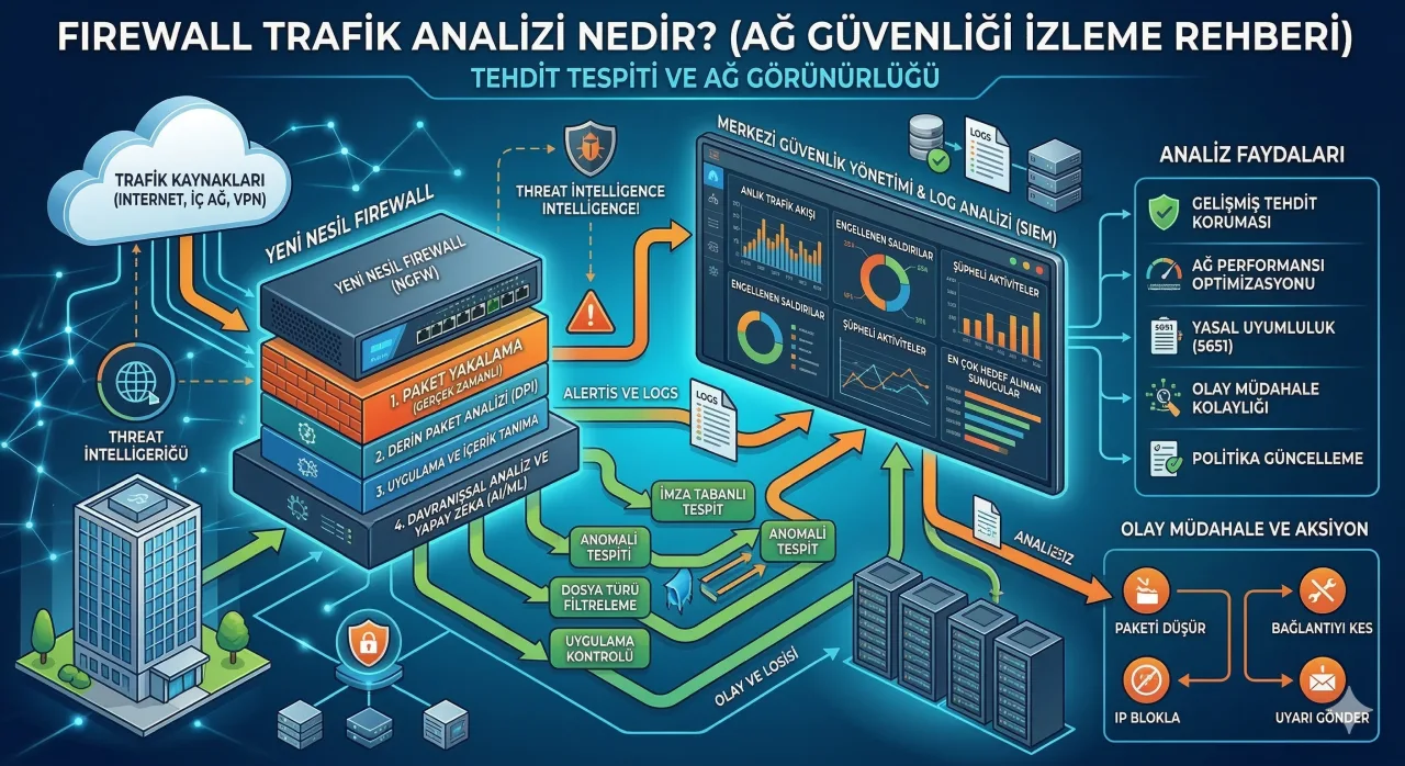 Firewall Trafik Analizi Nedir? Ağ Güvenliği İzleme Rehberi
