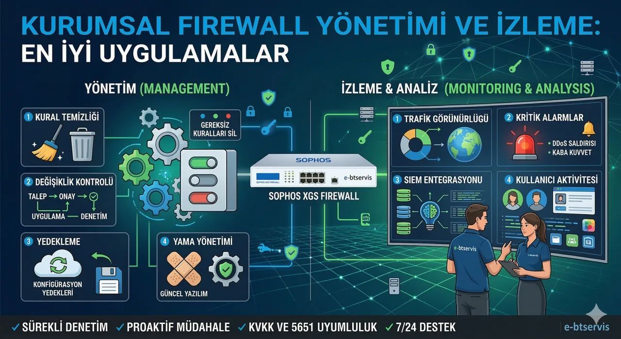 Kurumsal Firewall Yönetimi ve İzleme: En İyi Uygulamalar