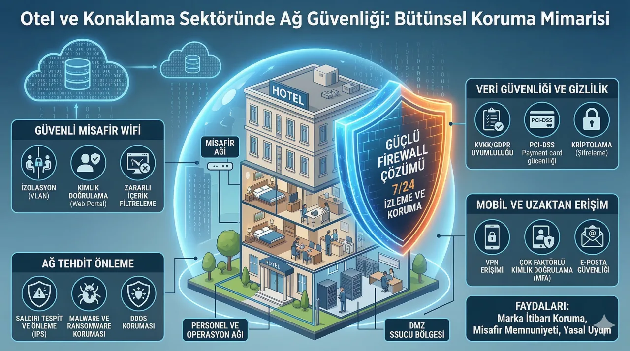 Otel ve Konaklama Sektöründe Ağ Güvenliği