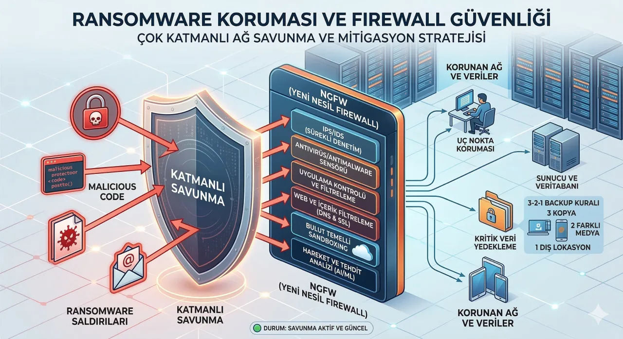 Ransomware Koruması ve Firewall Güvenliği