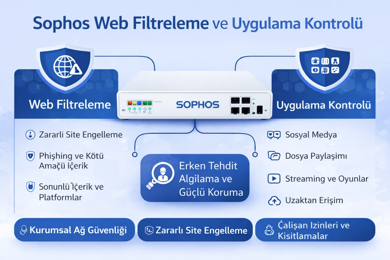 Sophos Web Filtreleme ve Uygulama Kontrolü Nasıl Yapılandırılır?