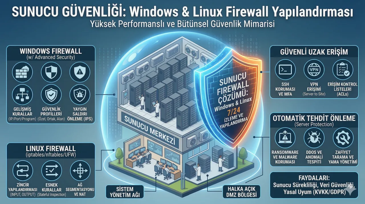 Sunucu Güvenliği Windows ve Linux Firewall Yapılandırması