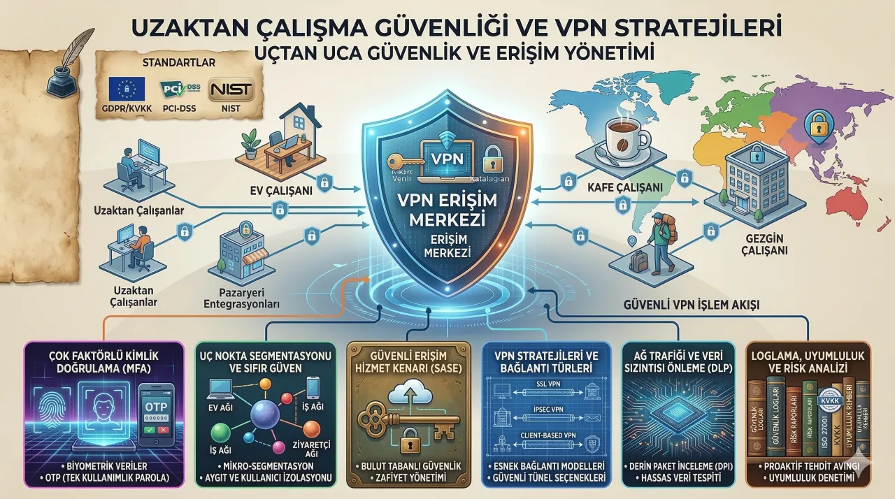 Uzaktan Çalışma Güvenliği ve VPN Stratejileri