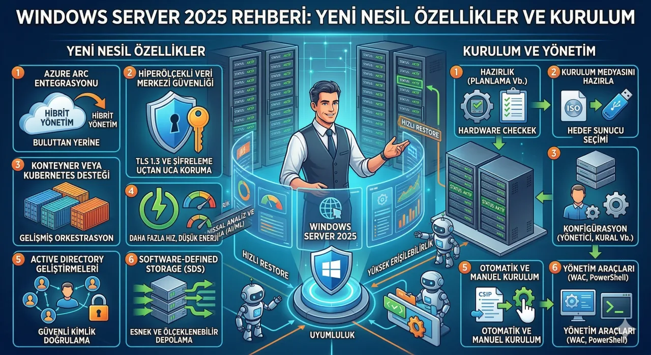Windows Server 2025 Kurulumu ve İlk Yapılandırma Rehberi