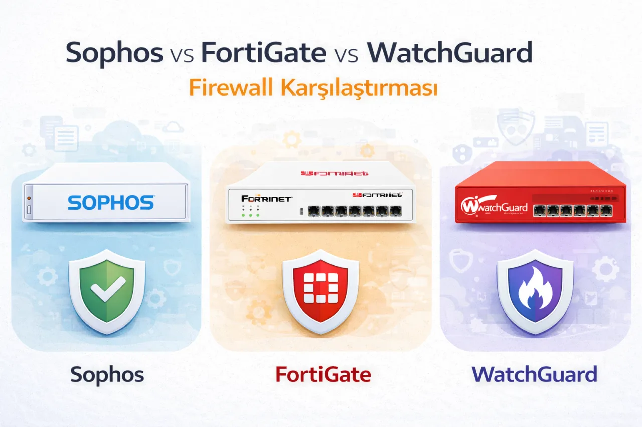 Sophos vs FortiGate vs WatchGuard Firewall Karşılaştırması